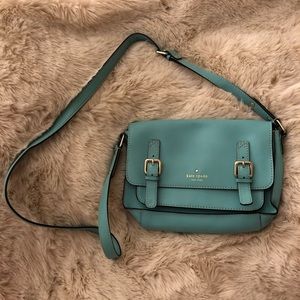 Kate Spade cross-body purse in robin egg blue